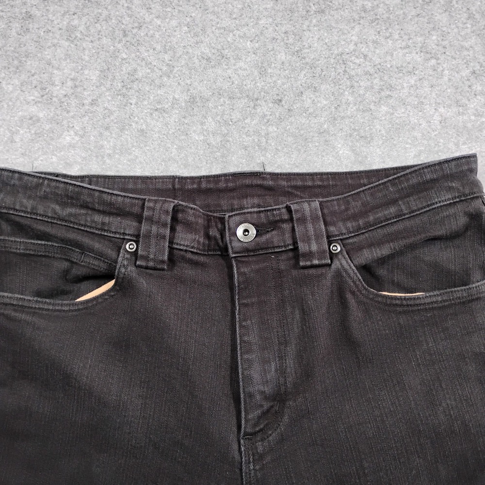 Duluth Trading Co Ballroom Doubleflex Standard Fit Mens Black Denim Jeans 34x32 - Picture 2 of 12